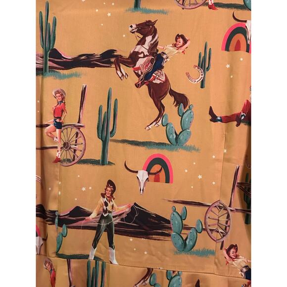 Voodoo Vixen Diana Retro Cowgirl Dress Size XXL - US 12/14 - Picture 9 of 9